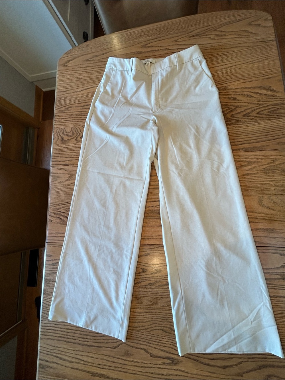 Banana Republic Sculpted Stretch Pants High-rise Wide Leg Size 8 Trouser